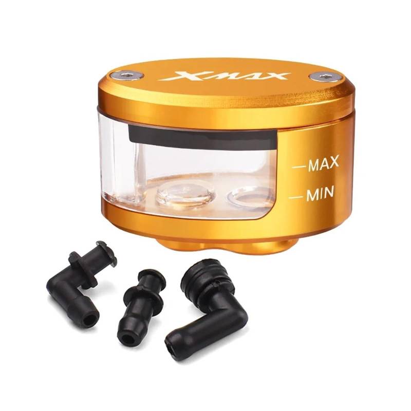 WUYUEY Ölbecher Bremsbehälter Für YA&MAHA XMAX300 XMAX400 Xmax X-MAX 125 250 300 Motorrad Motorrad Bremse Kupplung Tank Zylinder Flüssigkeit Öl Reservoir Tasse(Gold,A) von WUYUEY