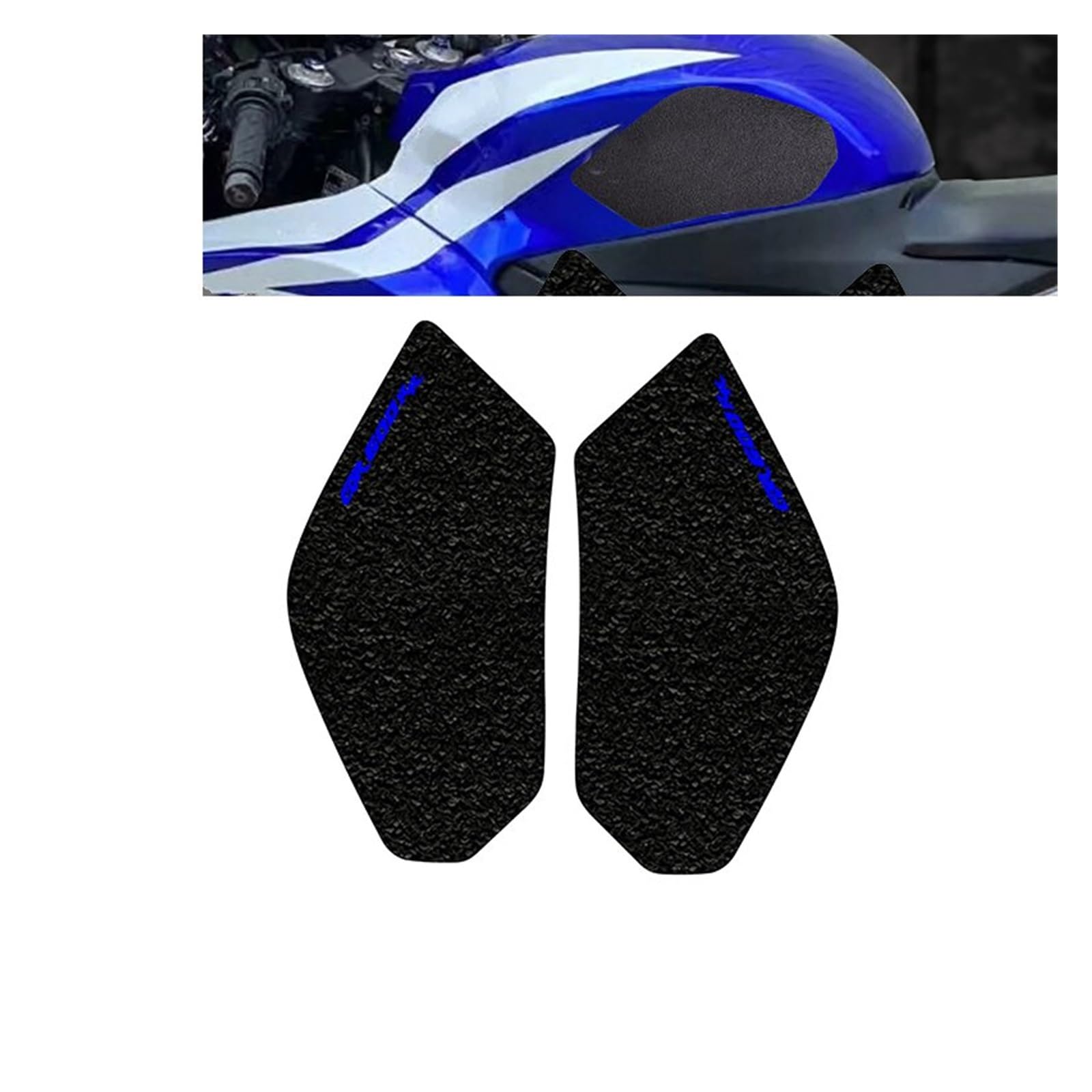 WUYUEY Tankpad für Motorrad Für HON&DA CBR600RR CBR 600 RR F5 2006 2007-2012 Motorrad-Seiten-Kraftstofftank-Knieschoner-Set Kraftstofftank-Schoner-Aufkleber(Blau) von WUYUEY