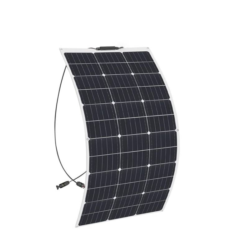 100W 12v Solarpanel Flexible Fotovoltaik Flexible Solarmodule für Wohnmobil, Boot, Auto, Haus, garten, Balkon, (100, watts) von WUZECK