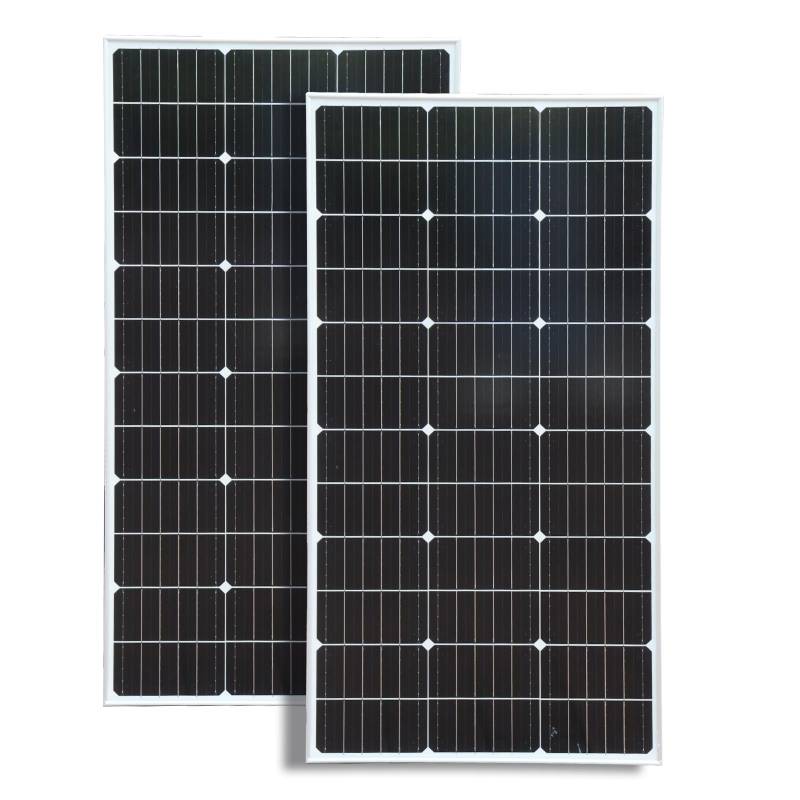 Solar panel 200W Solarmodule Monokristallin 19.8v Solarpanel Solarzelle Photovoltaik für 12 V Batterien, Wohnwagen, Camping, Balkon, Gartenhäuser(200w) von WUZECK