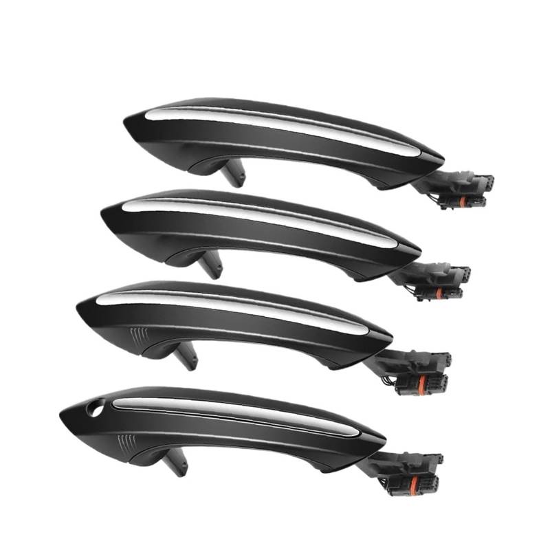 WUZHANH [Replacement] 4X Außentürgriff-Set for BMW 5 6 7 for Serie F07 F10 F11 F06 F12 F13 F01 F02 51217231931 51217231934 (Black) von WUZHANH