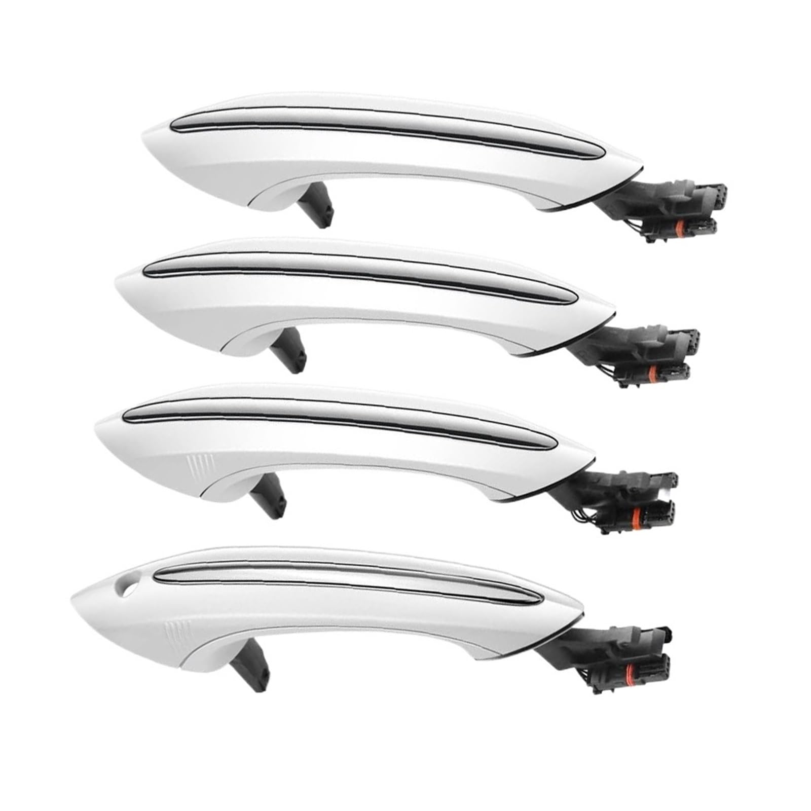 WUZHANH [Replacement] 4X Außentürgriff-Set for BMW 5 6 7 for Serie F07 F10 F11 F06 F12 F13 F01 F02 51217231931 51217231934 (White) von WUZHANH