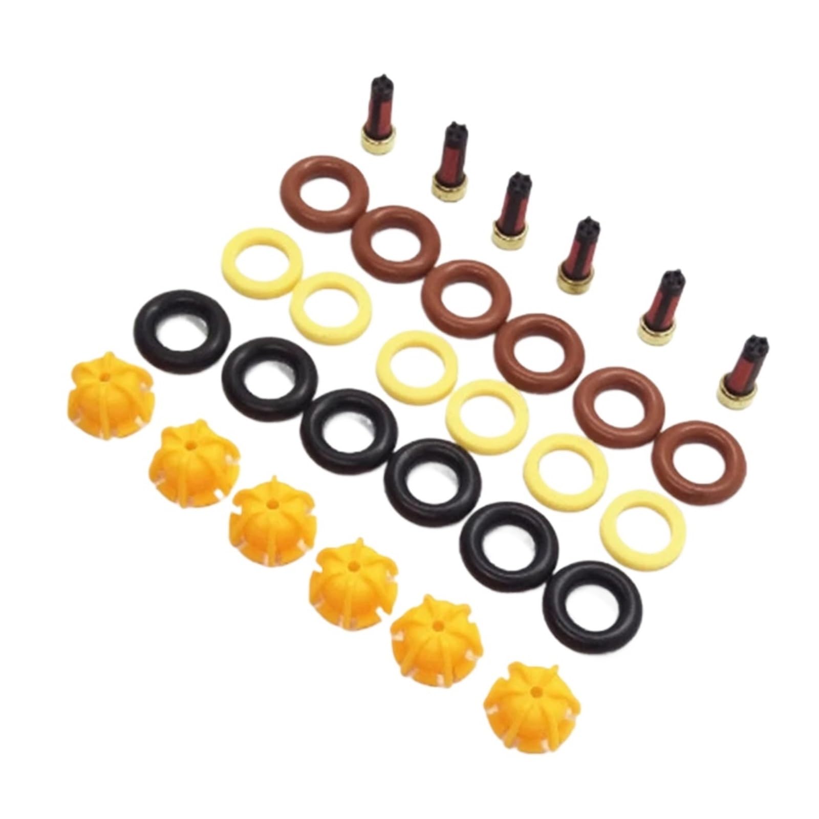 WUZHANH [Replacement] 8X Kraftstoffinjektor-Reparatursatz for BMW E30 325I M60 V8 Zapfenventil-Einspritzung 0280150415 0280150778 13641466396 13641734776 von WUZHANH