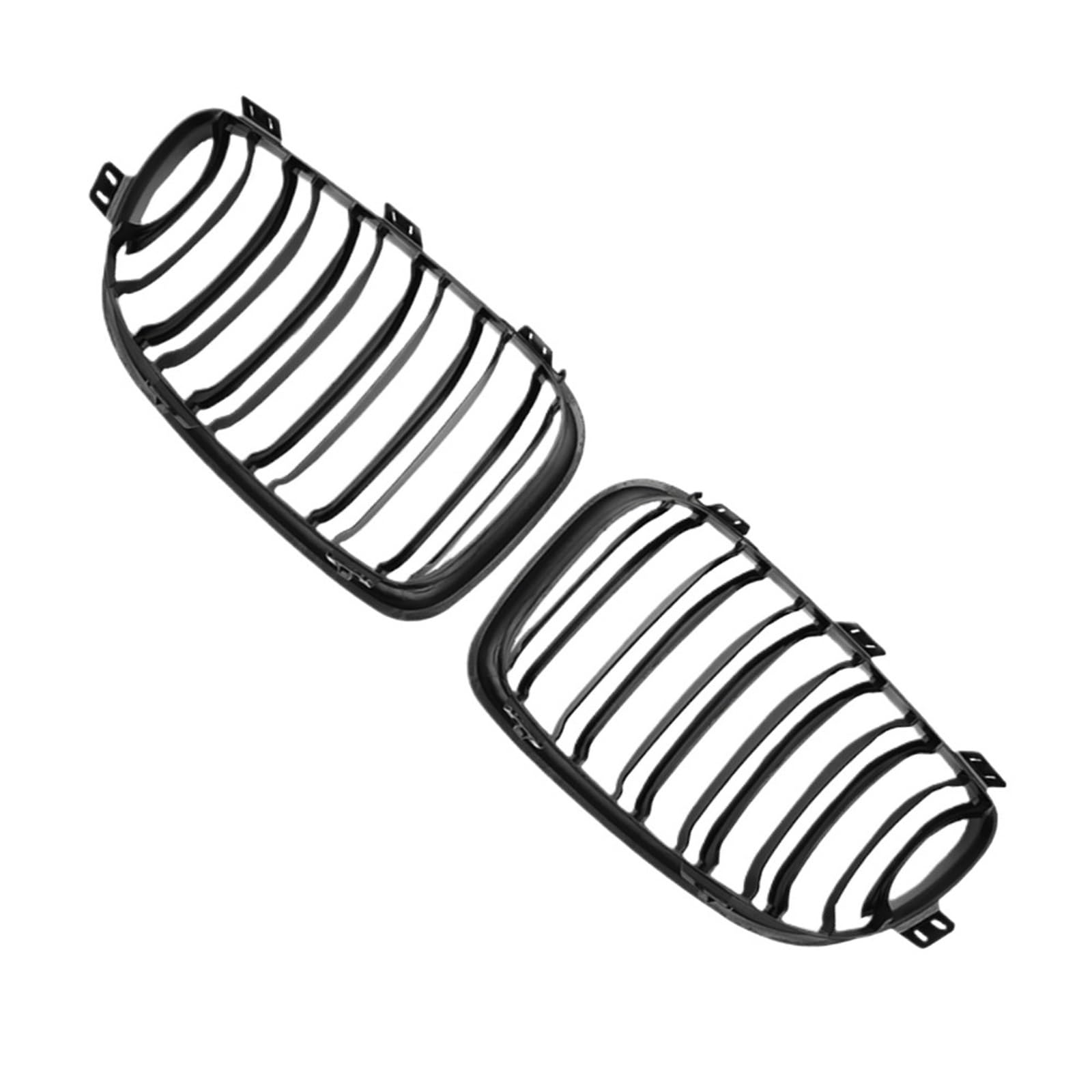 WUZHANH [Replacement] Frontstoßstangengrill, Nieren-Racing-Grill, Haubengitter, doppelte Linie for BMW 1er-Serie E81 E82 E87 E88 2011–2017 51137179655 von WUZHANH