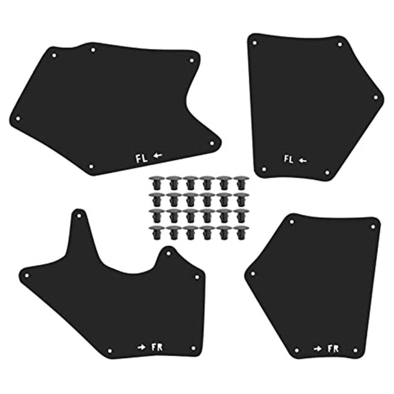 WUZHANH [Replacement] Splash Schürze Dichtung Set for 2007-2020 for Toyota for Tundra/für Sequoia Liner Schürze W/Clip U 53737-0C030, 53736-0C030 von WUZHANH