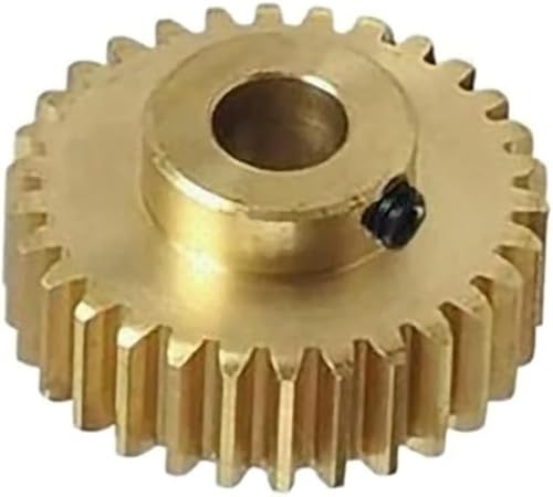 Stirnrad, Ritzel, Zahnradsätze, 5 Stück Kupfer-Stirnrad, 0,5 Modul Präzisions-3D-Drucker-Encoder Miniatur Kleinmodul(3mm Bore,16 TEETH) von WWBPOIUY