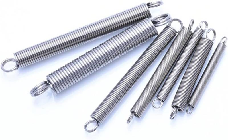 Zugfedern, doppelt öffnendes Federscharnier, Spannungsrückzug 1 Stück, Drahtdurchmesser 1 mm, Außendurchmesser 10 mm, Doppelhaken aus Edelstahl 304, Federhaken-Erweiterung(30mm) von WWBPOIUY