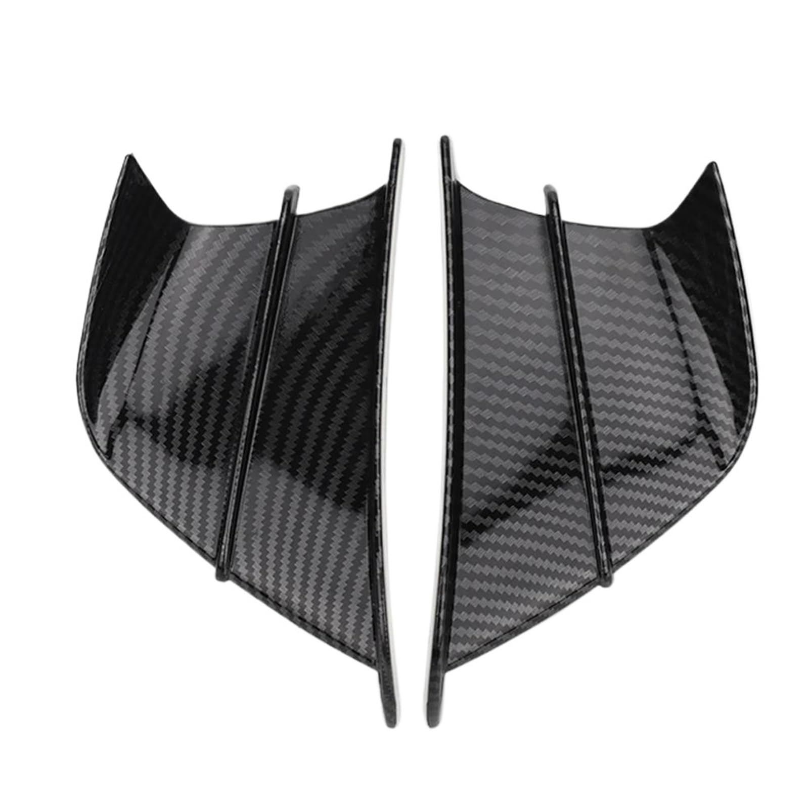 WWHUMM Aerodynamische Spoilerlippe Für Kawasaki Für N-ja ZX6R 636 ZX-25R ZX6RR ZX-6 ZX10R ZX1400 ZX14R ZZR1400 ZZR1100 Motorrad Winglet Aerodynamische Flügel Kit Spoiler Aerodynamischer FlüGel Kit(4) von WWHUMM