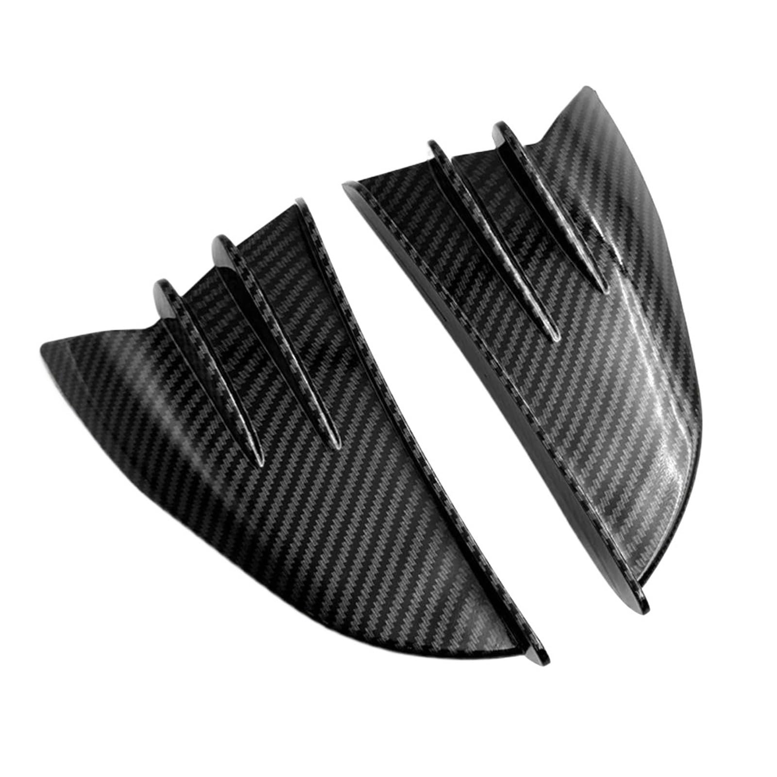 WWHUMM Aerodynamische Spoilerlippe Für Ya&ma&ha Für Tracer 9 GT Tenere 700 FZ1 FZ6 FZ8 XJ6 FZ25 Motorrad Universal Down Winglet Aerodynamischer Wing Kit Spoiler Aerodynamischer FlüGel Kit(2) von WWHUMM