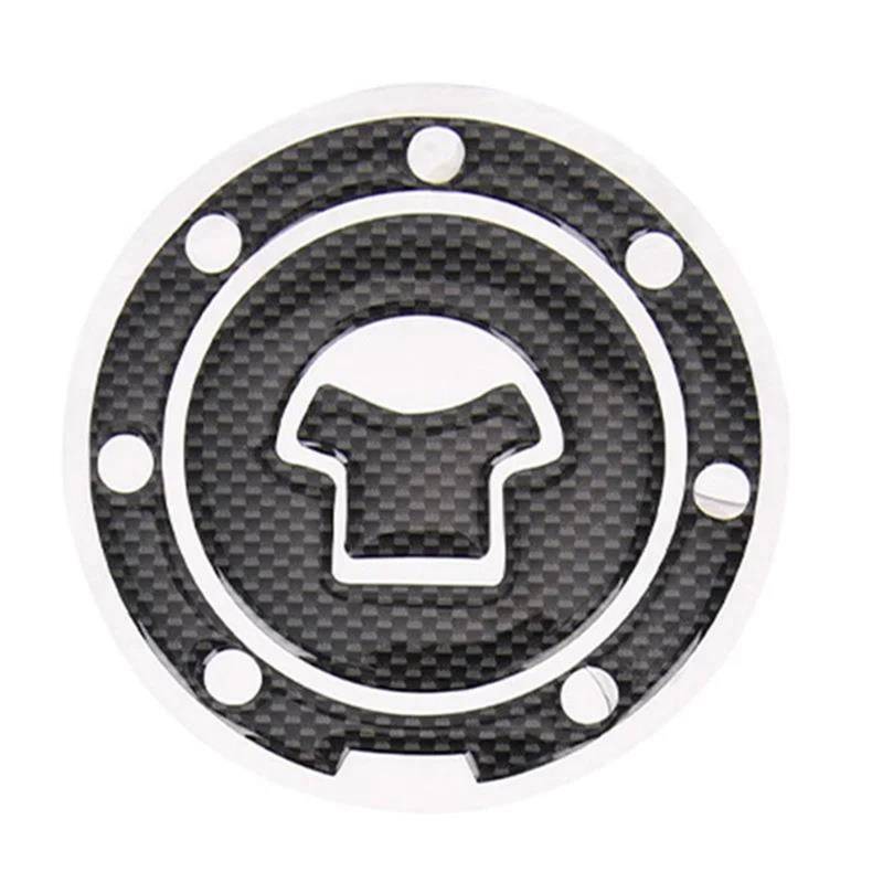 WWHUMM Motorrad-Tankdeckel-Aufkleber Tankdeckel-Abdeckungsaufkleber Und -Schutz, 3D-Kohlefaser, Gas-Tank-Pad, Schutzaufkleber, Motorrad, Universal Motorradzubehör(1) von WWHUMM