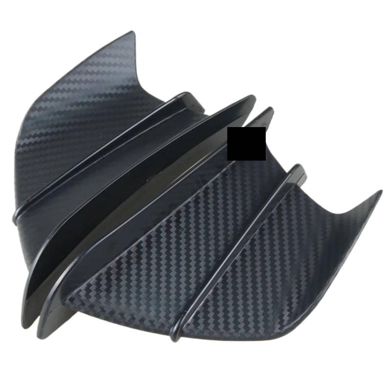 WWHUMM Motorrad Wind Befestigung FlüGel Für Kawasaki Für ZX6R N-ja650 N-ja400 N-ja250 ZX25R Motorrad Modifikation Zubehör Aerodynamische Feste Wind Flügel Kit Spoiler Moto Verkleidungs-Winglets(1) von WWHUMM