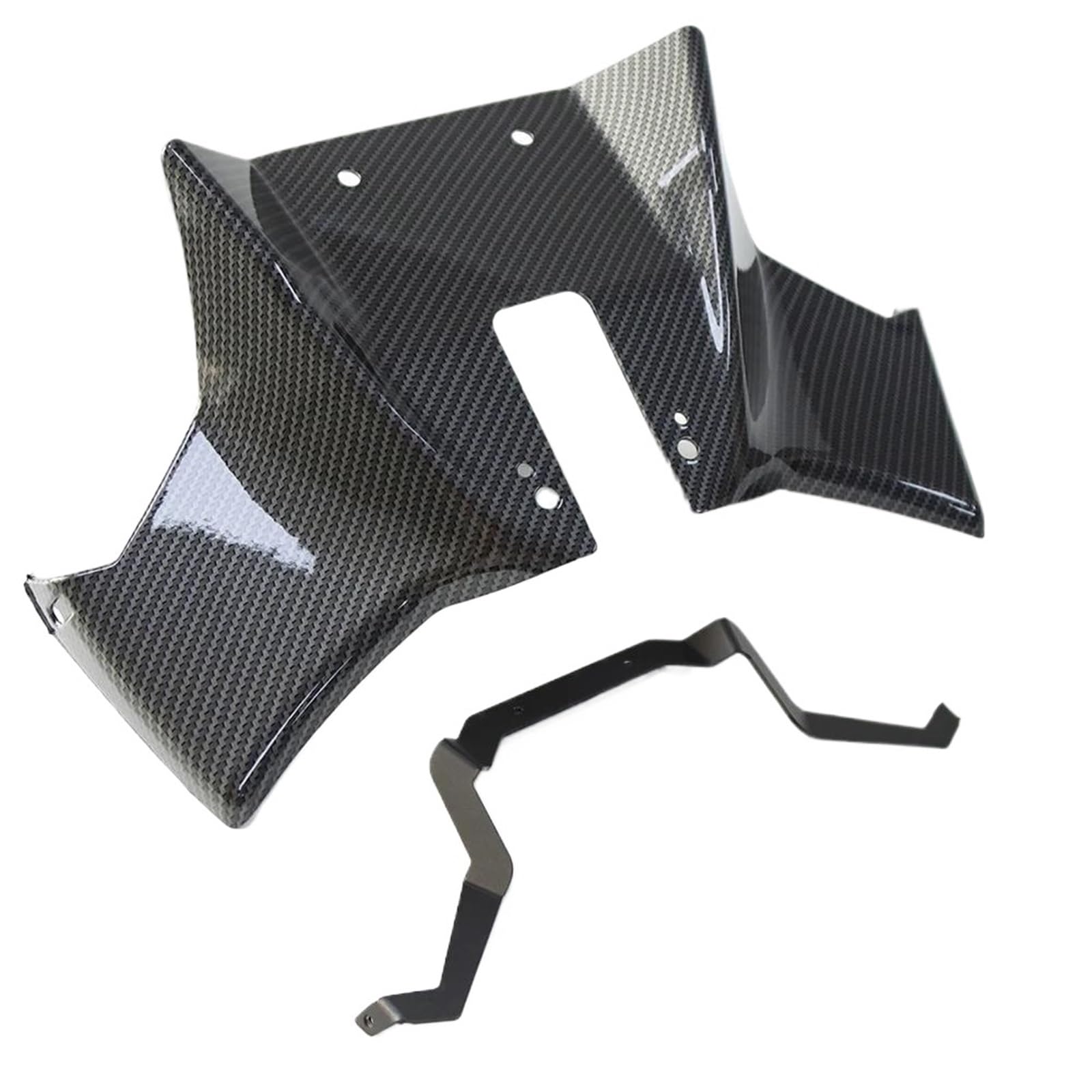 WWHUMM Motorrad Wind Befestigung FlüGel Für Suzuki Für GSX-8S 2023 2024 Motorrad Nackt Front Spoiler Winglet Aerodynamische Flügel Kit Spoiler Moto Verkleidungs-Winglets(1) von WWHUMM