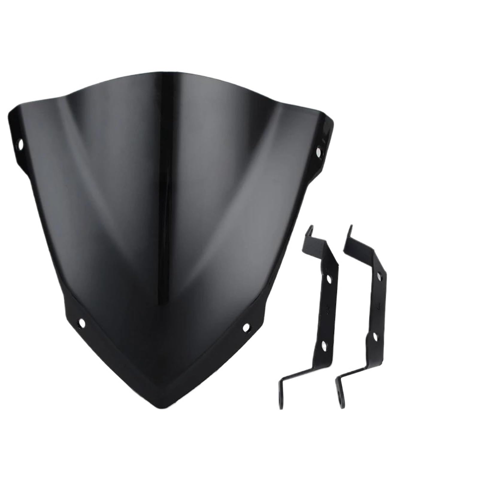 WWHUMM Motorrad Windabweiser Windschutzscheibe Motorrad Windschutzscheibe Viser Baffle Visier Windabweiser Für MT09 FZ09 2014 2015 2016 Windschutzscheibe Zubehör(Black) von WWHUMM