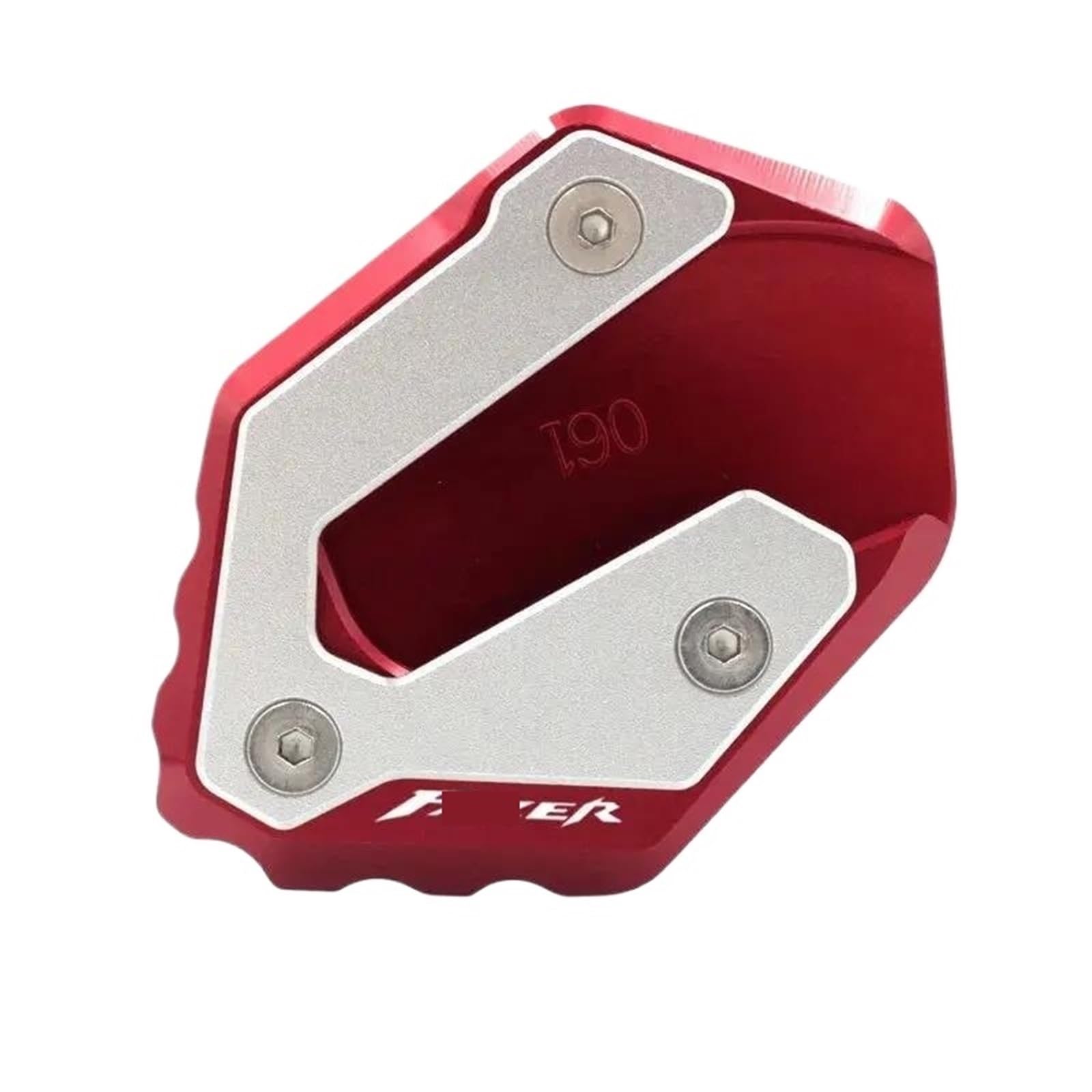 WWHUMM Parkplatte Basis Motorrad CNC Kickstand Fuß Seitenständer Verlängerung Pad Stützplatte Vergrößern Für Ya&ma&ha Für FZ6 FZ6R FZ6-S2 2004-2009 Stützfuß Fußseitenständer(FAZER-4) von WWHUMM