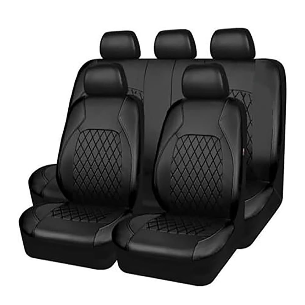 WWJZSZPB 9 Stück Auto Sitzbezüge Sets für SMART forfour W453 2014-2020,Wasserdicht, Atmungsaktiv, rutschfest Leder Sitzschoner Wasserdicht Innenraum Zubehör,B von WWJZSZPB