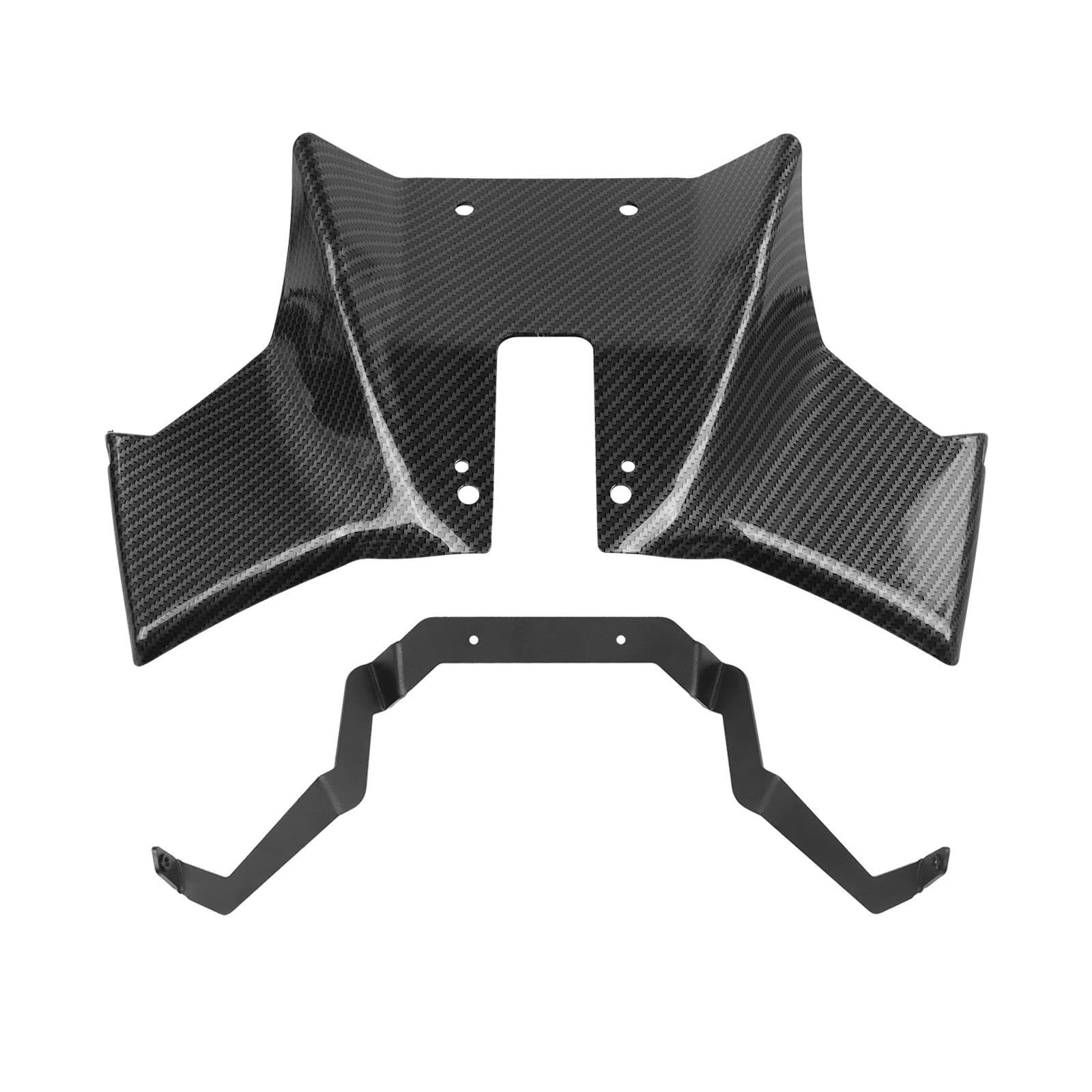 Frontverkleidungs-Winglet Motorrad Frontspoiler Frontal Sport Nackt Abtrieb Spoiler Winglet Flügel Deflektor Für Suzuki Für GSX8S 2023 2024 Motorrad Wings(2) von WWSADE