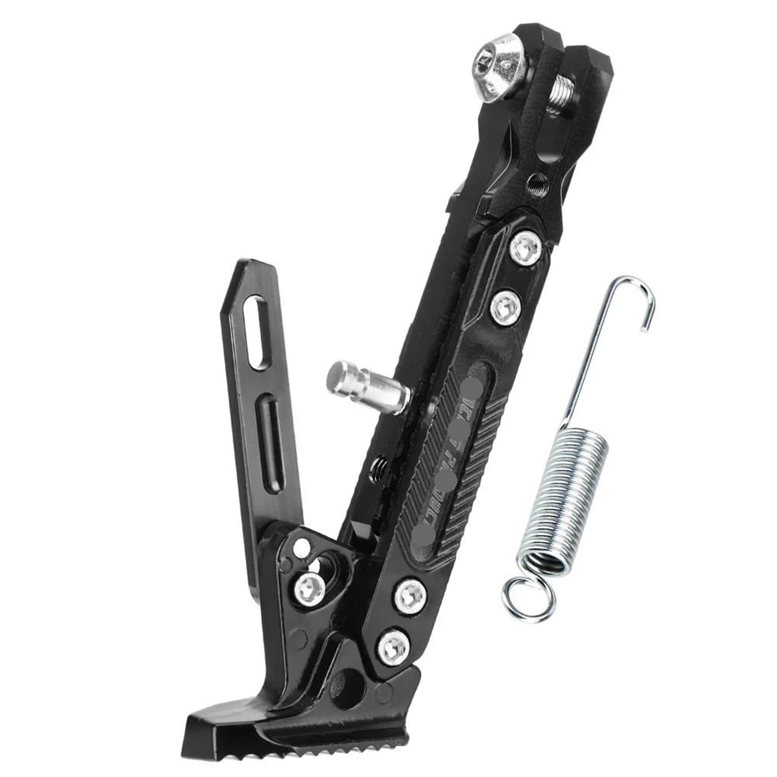 WWSADE Motorrad Seitenstaender Fußstütze Fußseitenständer Für Elektrisches Motorrad, Kickstand, Parkhalterung, Verstellbarer Kickstand, Motorrad, CNC Motorrad Seitenständer(Black) von WWSADE