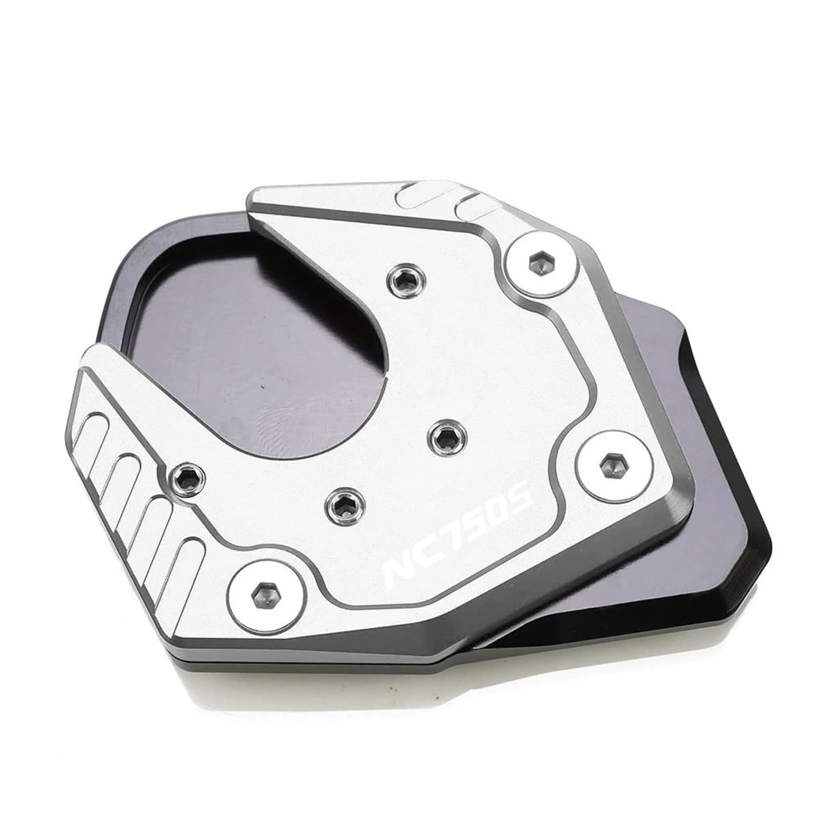 WWSADE Motorrad Ständerplatte Für NC750 NC750X NC750 S 2017 2018 2019 Motorrad CNC Fuß Seite Stehen Pad Platte Ständer Enlarger Unterstützung Verlängerung Ständer Pad Platten(15) von WWSADE