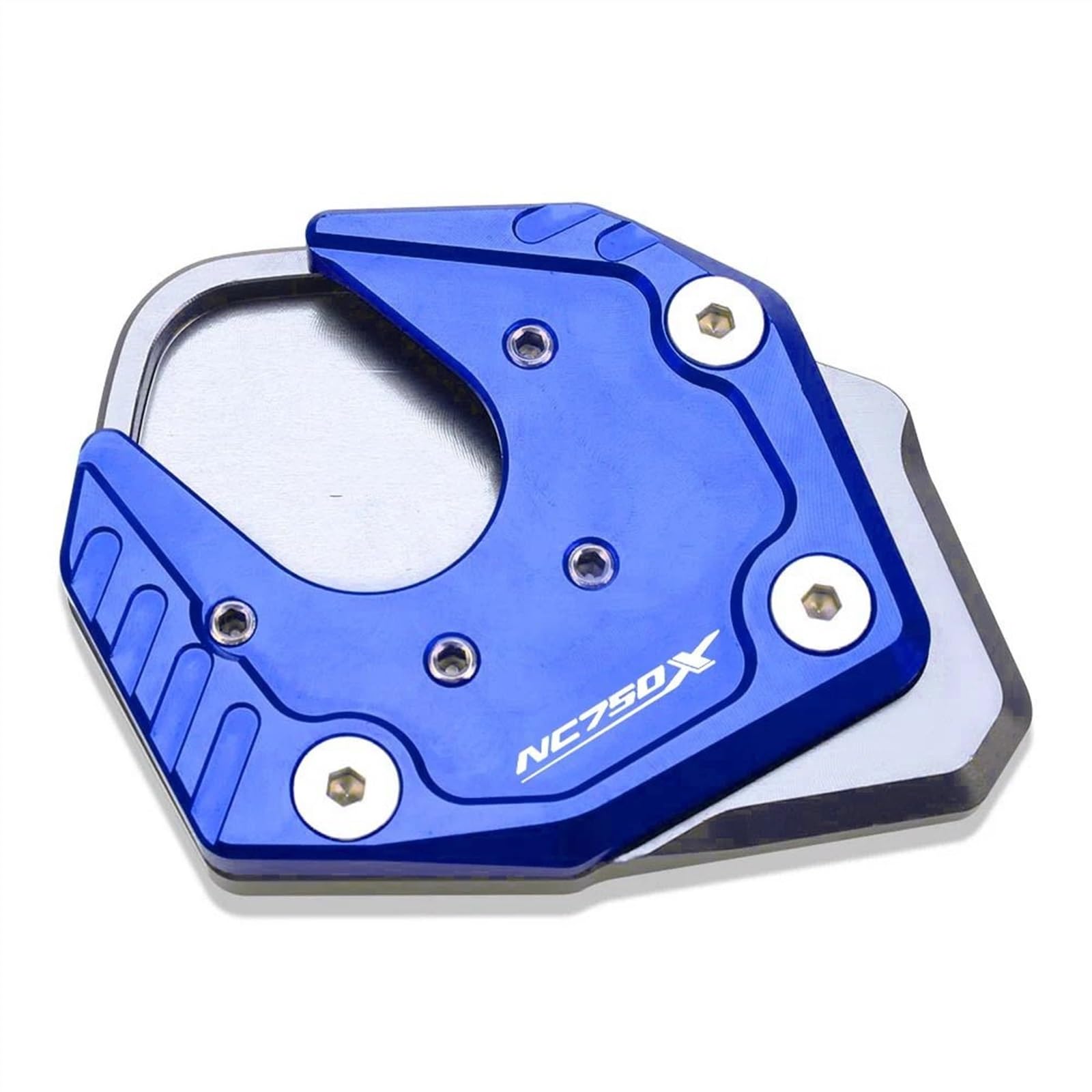 WWSADE Motorrad Ständerplatte Für NC750 NC750X NC750 S 2017 2018 2019 Motorrad CNC Fuß Seite Stehen Pad Platte Ständer Enlarger Unterstützung Verlängerung Ständer Pad Platten(8) von WWSADE