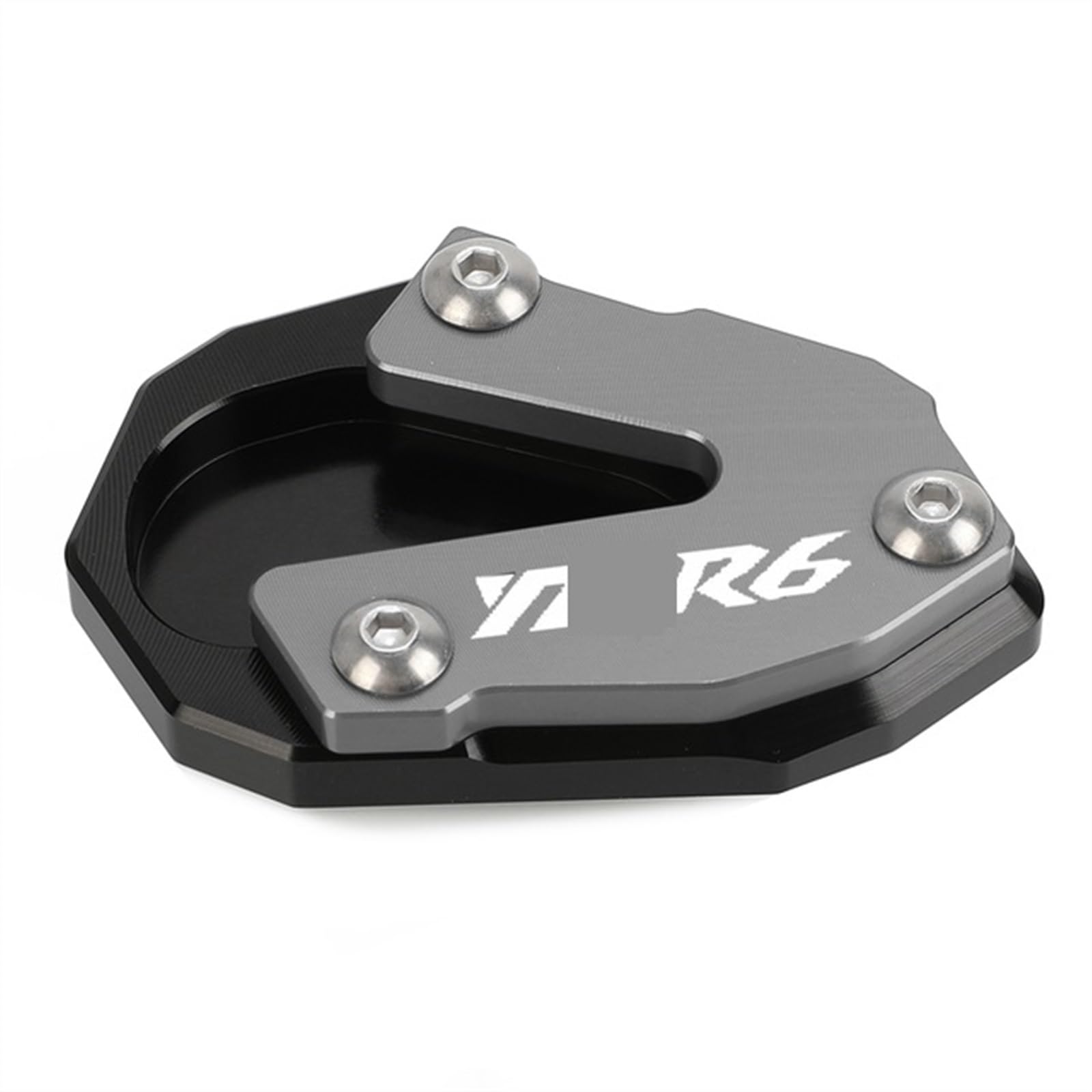 WWSADE Motorrad Ständerplatte Motorrad CNC Kickstand Fuß Seitenständer Verlängerung Pad Stützplatte Vergrößern Ständer Für YA&MA&HA R6 Ständer Fuß(6) von WWSADE