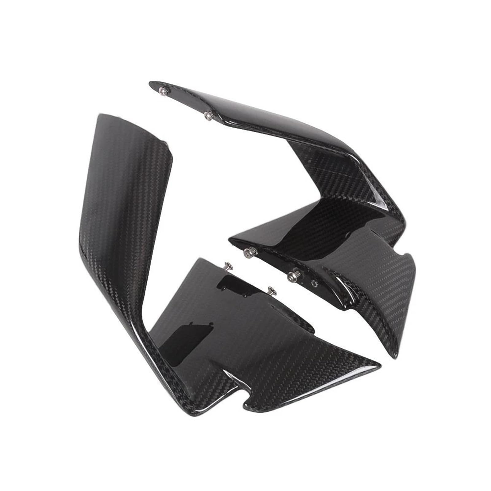 WWSADE Motorrad Tuning ZubehöR Motorrad Winglet Carbon Side Fixed Wing Spoiler Air Deflektor Für S1000RR 2019 2020 2021 Frontverkleidungs-Winglet(1) von WWSADE