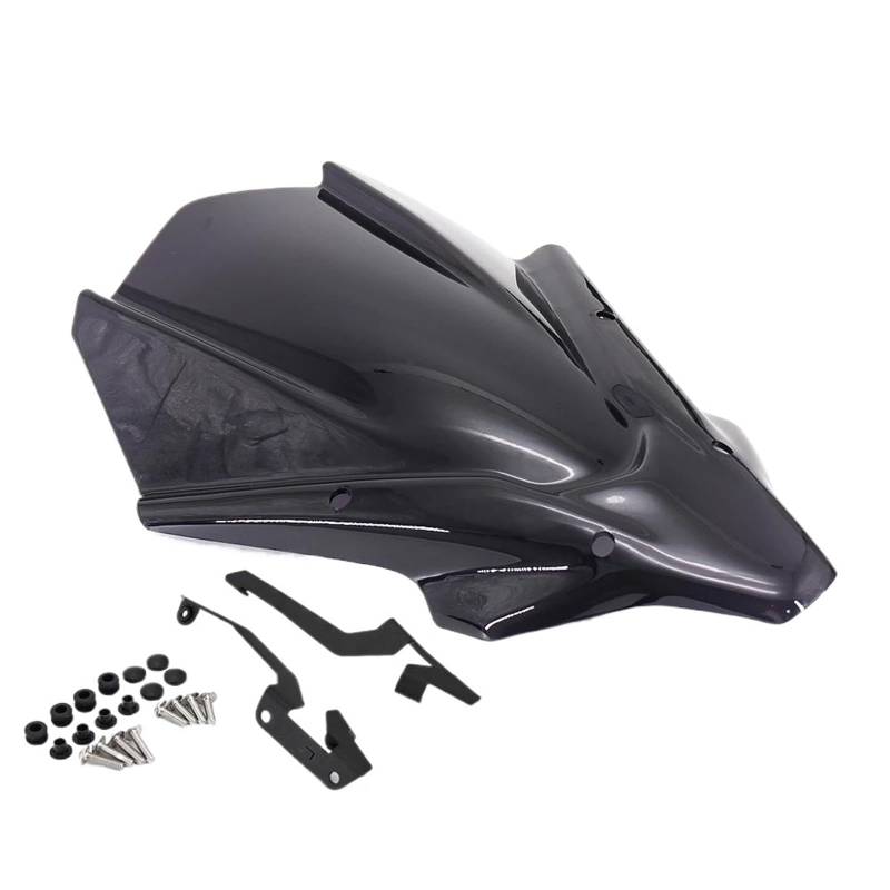 WWSADE Motorrad Windshield Windabweiser Motorrad Windschutz Windschutz Verkleidung Deflektor Abdeckung Windabweiser Visier Für Ya&ma&ha Für MT-07 2021- Windschutz Scheibe(2) von WWSADE