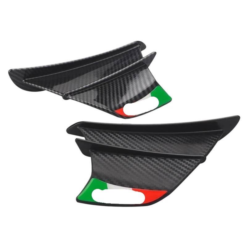 WWSADE Motorrad Wings Motorrad Winglet Aerodynamische Flügel Kit Spoiler Motorrad Wind Flow Befestigungs Flügel Für S1000RR V4 ZX-10R R1 Side Wind Spoiler von WWSADE