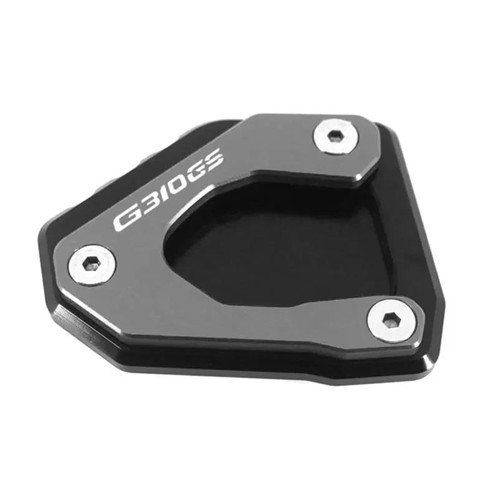 WWSADE Vergrößern Ständer Für G310GS G310R 2017 2018 Motorrad CNC Kickstand Fuß Seitenständer Verlängerung Pad Stützplatte Vergrößern Ständer Fuß stütze Seitenständer Zubehör(G310GS-04) von WWSADE