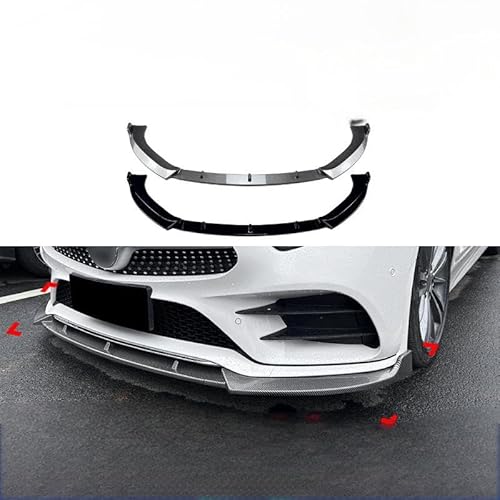 Frontstoßstange Lippe für Mercedes Benz CLS-Class C257 2018-2021, Frontstoßstange Lippe, Frontspoiler Anti Kollision Frontstoßstange Spoiler Body Kit,Carbon Fiber Pattern von WXFBFB66