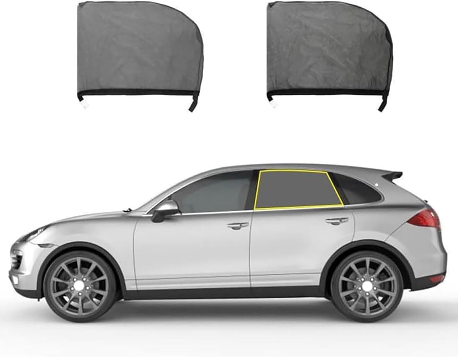 Sonnenschutz Auto Baby für Audi Q7 (7seats) 2006-2015, Baby UV Schutz Autofenster Sonnenschutz Vorhang Schützt Kinder & Haustiere,B/Rear-Window von WXFBFB66