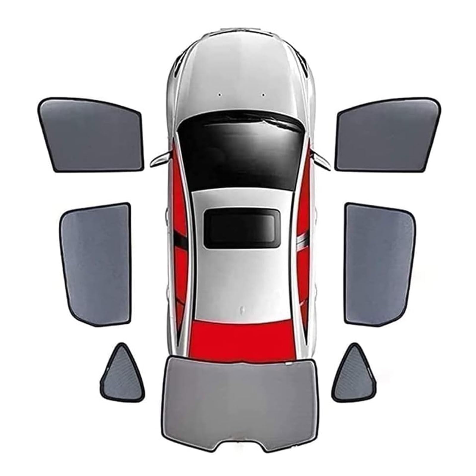 Sonnenschutz Auto für Peugeot 207 sedan, Vorne Hinten Seitenscheibe Sonnenblende Anti-UV Privatsphäre Schutz ZubehöR,G von WXJFFF