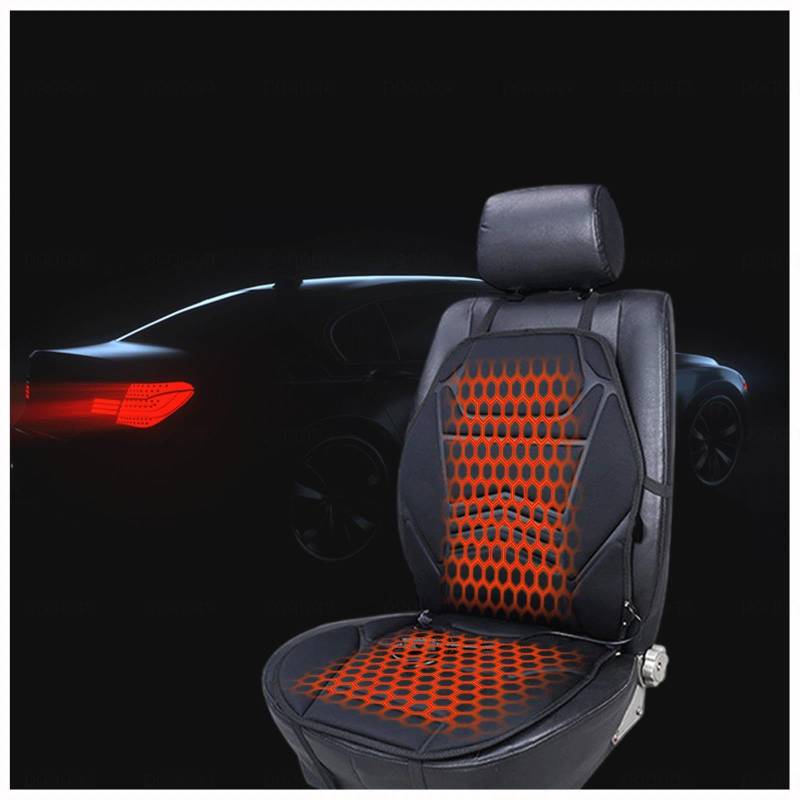 WXJHNYBS Auto Sitzheizung Auflage, Überhitzungsschutz,12v Auto Sitzauflagen rutschfest Warm Seat Back Protector LKW,SUV Oder Transporter,1PCS von WXJHNYBS