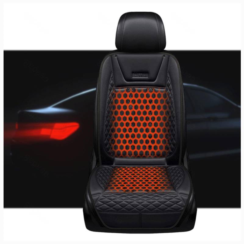 WXJHNYBS Auto Sitzheizung Auflage 12v,Zwei Ebenen Seat Back Protector Allzweck-rutschfest Auto Sitzbezüge für Reisen Geeignet,1Stück von WXJHNYBS