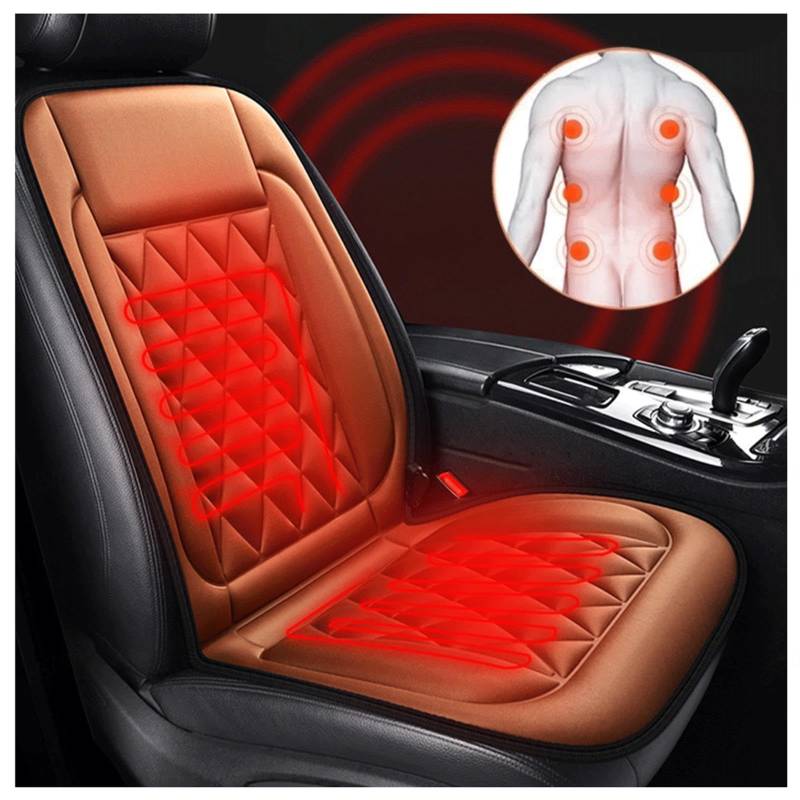 WXJHNYBS Sitzheizung 12v, 12v Schnelle Erwärmung Car Seat Protector rutschfest Universal Sitzmatte für Den Einsatz Im Auto Geeignet,J-1Packung von WXJHNYBS