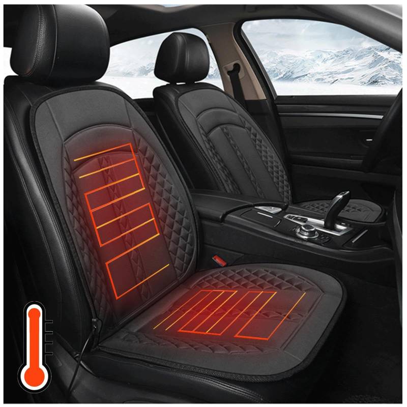 WXJHNYBS Sitzheizung Auflage, Intelligente Steuerung für Schnelles Aufheizen Seat Back Protector Professionelle rutschfeste Auto Sitzauflage Passend für Fahrersitz,F-1Packung von WXJHNYBS