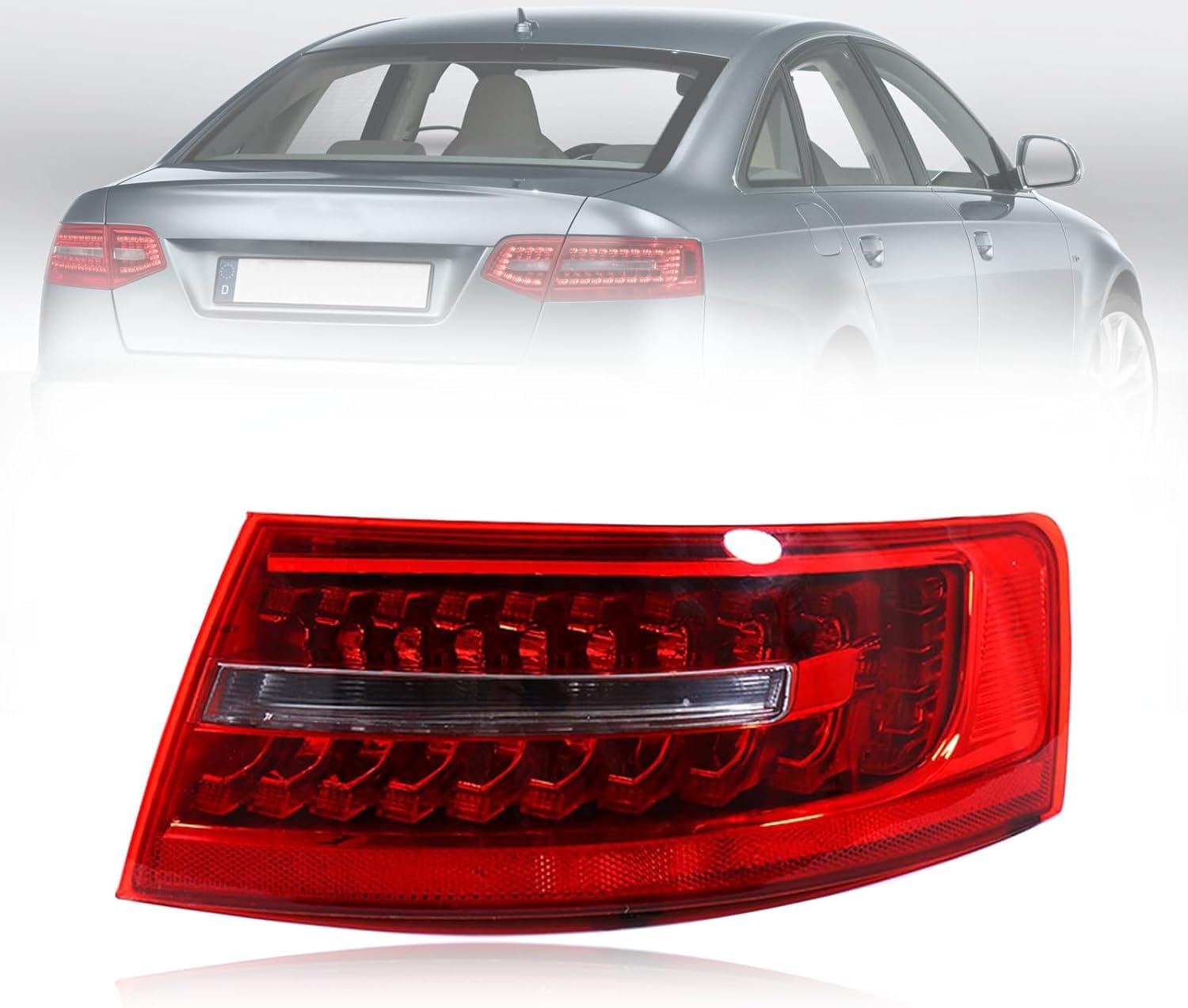 Autorücklichter für Audi A6 C6 A6L 2009-2011, weist eine lange Lebensdauer auf,Right Outer von WXJYBF66