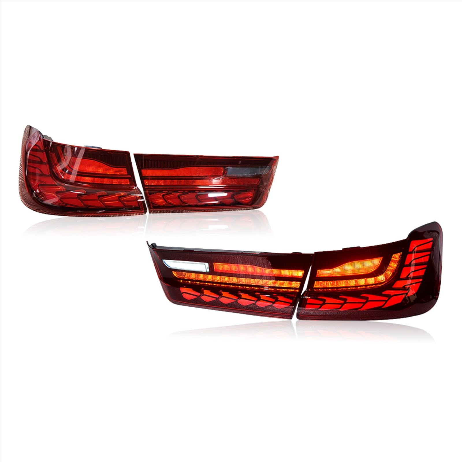 Autorücklichter für BMW 3 Series G20 G28 2019-2021, weist eine lange Lebensdauer auf,Red A Pair von WXJYBF66