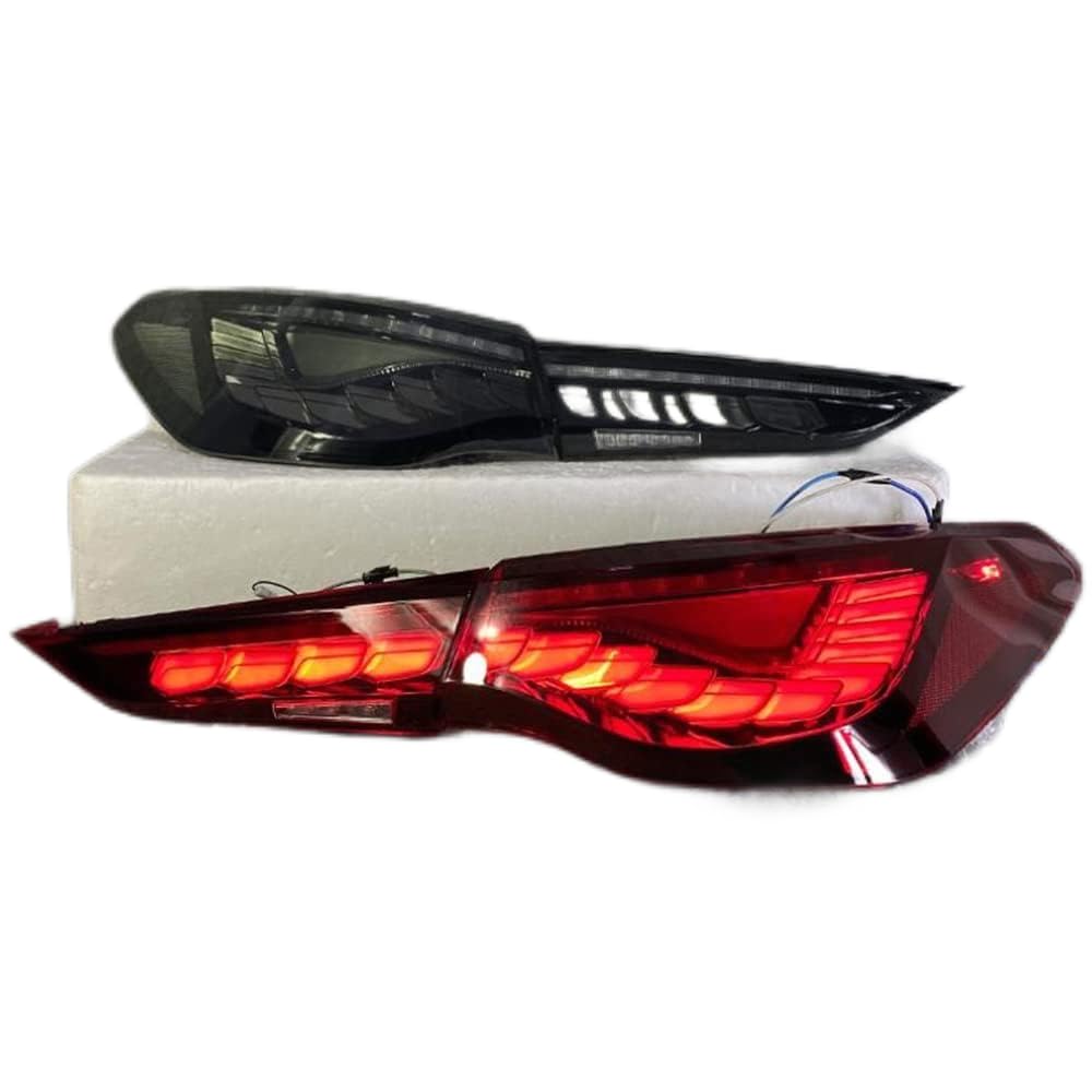 Autorücklichter für BMW 4-series M4 GTS G22G23G26 418 420 430 2022-2023, weist eine lange Lebensdauer auf,Black A Pair von WXJYBF66