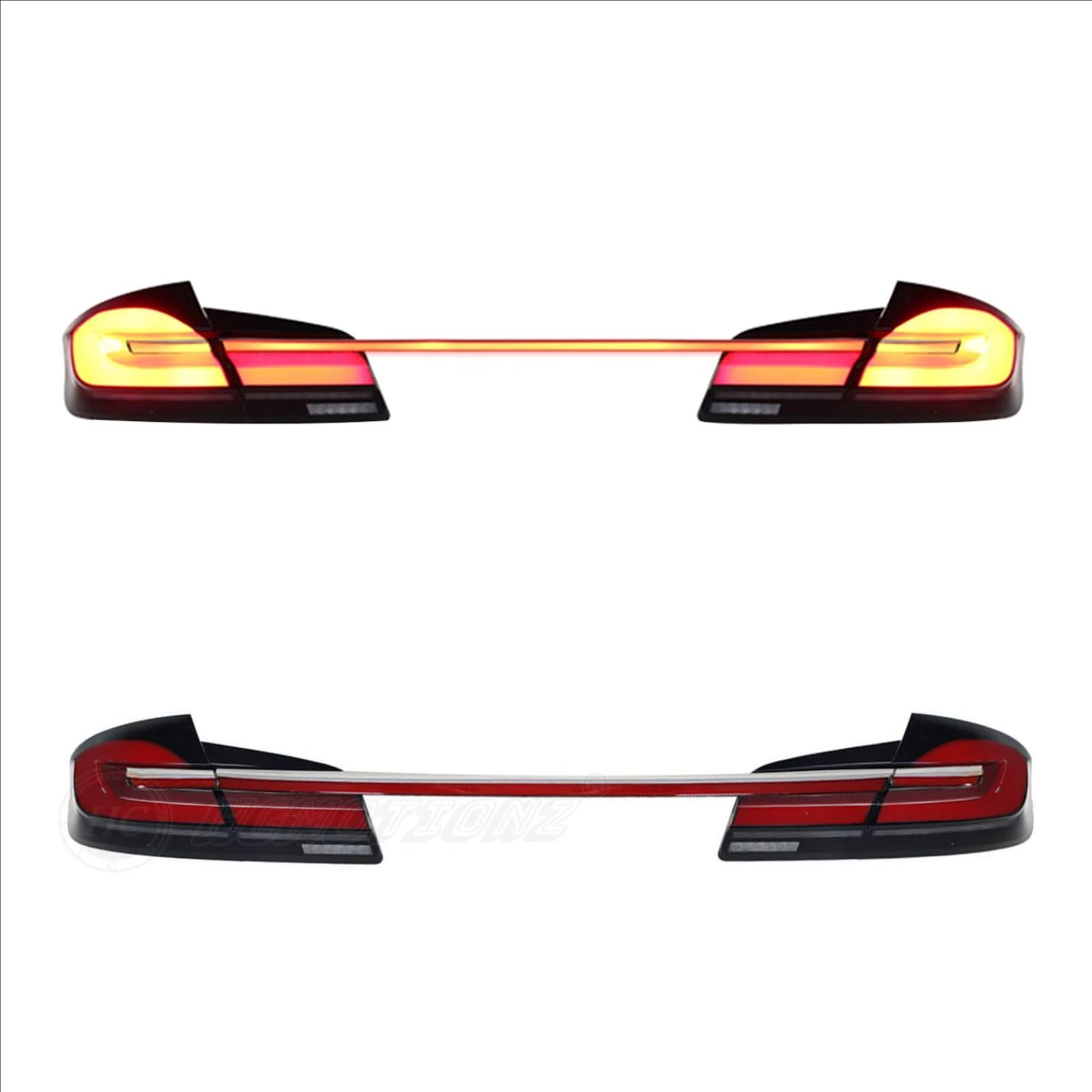 Autorücklichter für BMW 5 Series F10 F18 2011-2017, weist eine lange Lebensdauer auf,Light tea A Pair von WXJYBF66