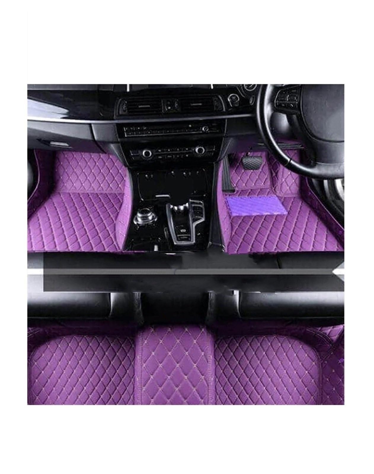 Auto-Fußmatte Auto-Fußmatten für Peugeot 207 CC 2007–2014, Ledermatten, Teppiche, komplettes Set(RHD 1 Set 9) von WXSSH