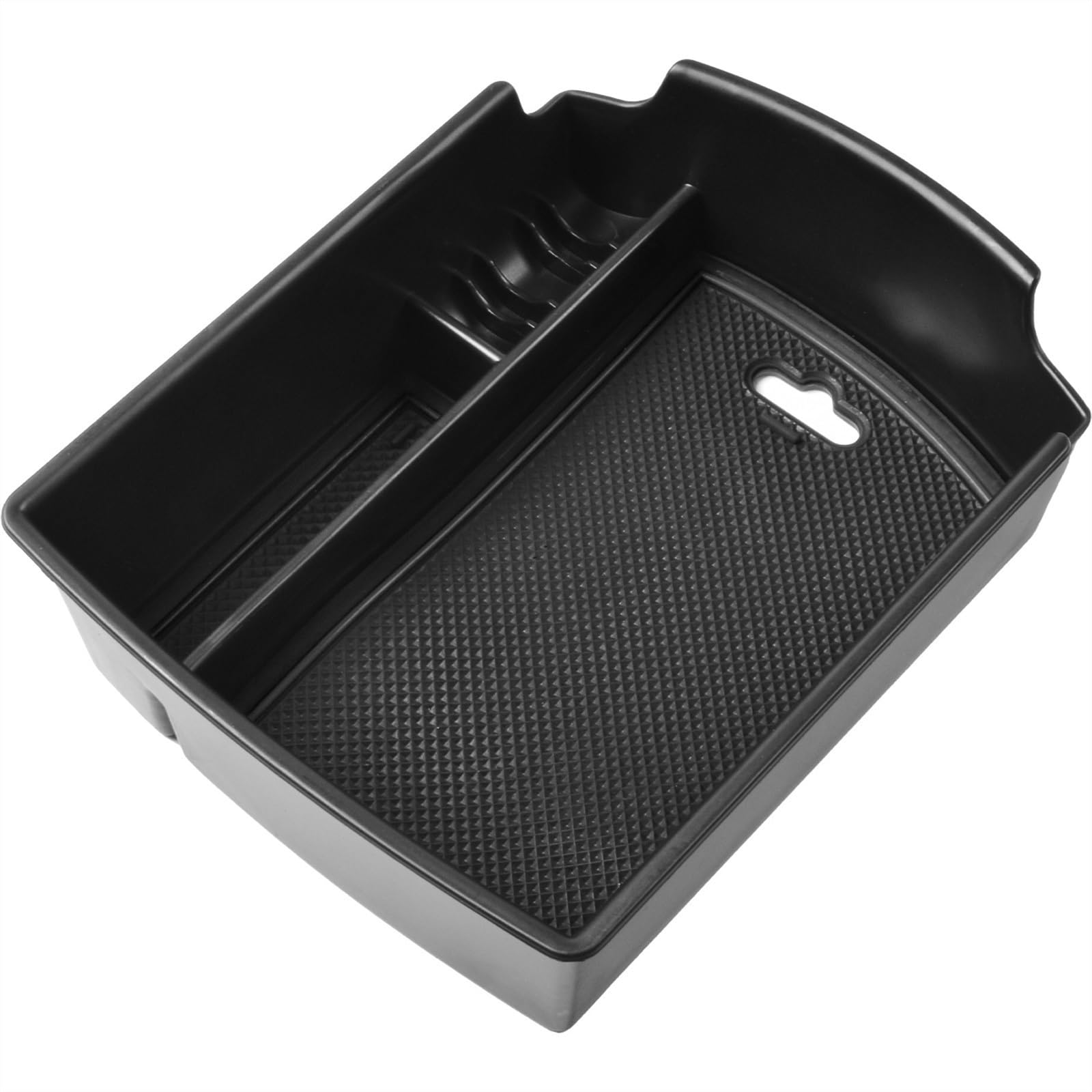 Automatische Armlehnenbox Auto Center Konsole Organizer Container Armlehne Storage Box Tray für Kia Soul 2020-2023(Black 025) von WXSSH