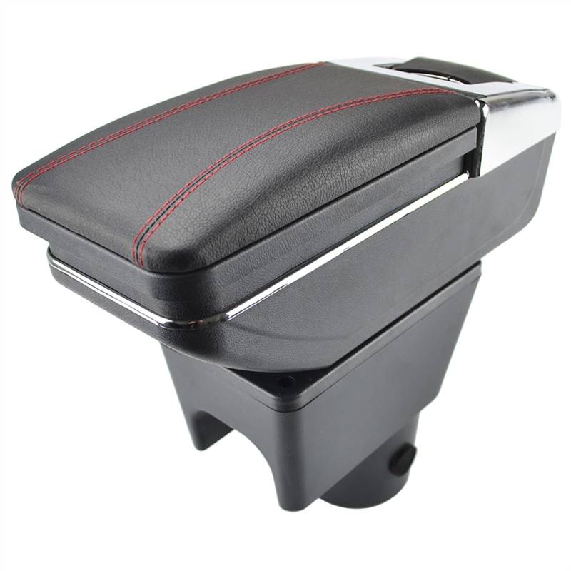 Automatische Armlehnenbox Für Renault Duster I für Dacia Duster I 2010-2015 Auto Armlehne Drehbare Aufbewahrungsbox Dekoration Auto Styling(Black thread) von WXSSH