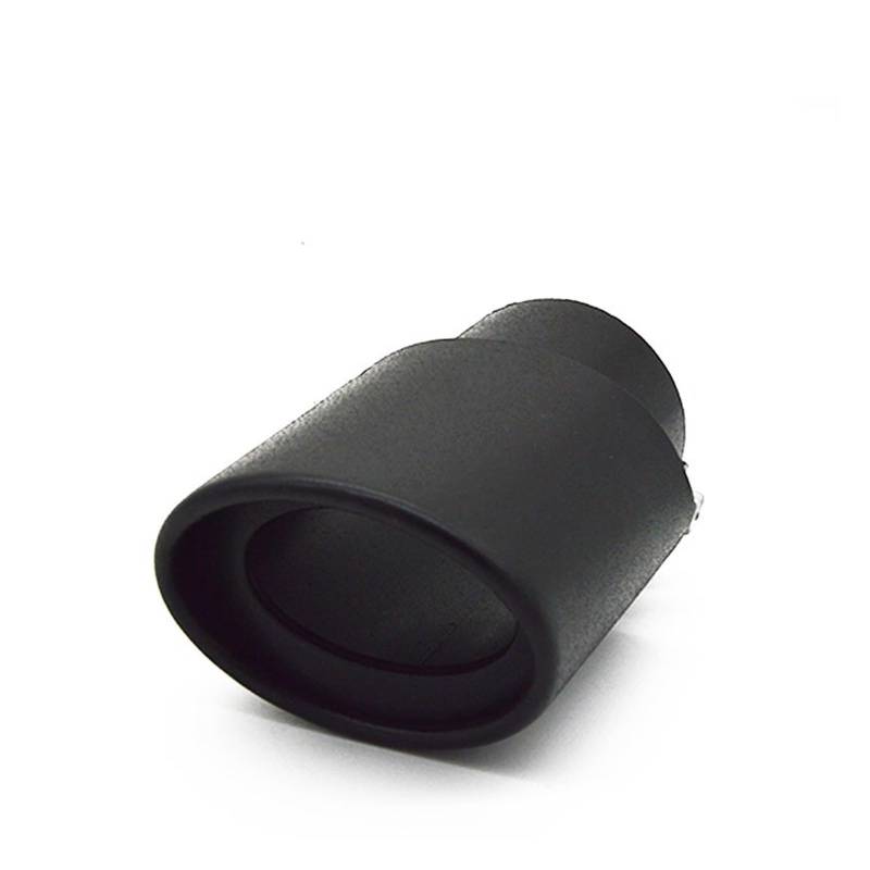 WXSSH Auto-Auspuff Für Peugeot 207 307 408 Auto Hinten endrohr Schalldämpfer Schwanz Throat endrohr End Tip Schalldämpfer Zubehör(Straight Black) von WXSSH