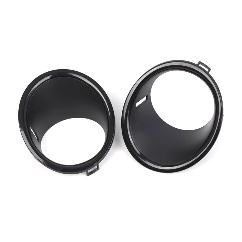 WXSSH Auto Nebelscheinwerfer Kühlergrill Links Rechts Auto Nebelscheinwerfer Lampe Schwarz Trim für Ring Abdeckung für BMW für Mini für Cooper R55 R56 R57 2007-2011 51112753661 51112753662 von WXSSH