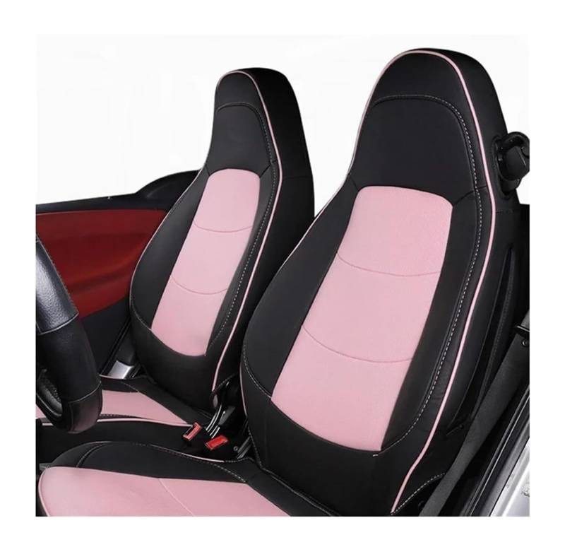 WXSSH Autositzschutz Auto für Sitzbezug-Sets für Smart 451 452 450 453 Für Fortwo 2003-2024 für Custom Car für Sitzbezüge Kissen Zubehör(4) von WXSSH