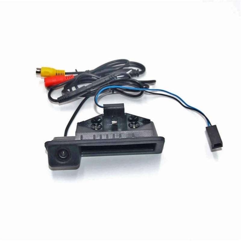 WXSSH Rückfahrkamera Auto für Reverse Backup Trunk Griff Kamera Für BMW 3 Serie 5 Serie X5 X6 E46 E39 E60 E70 E82 e90(AHD 1080P 175Deg) von WXSSH