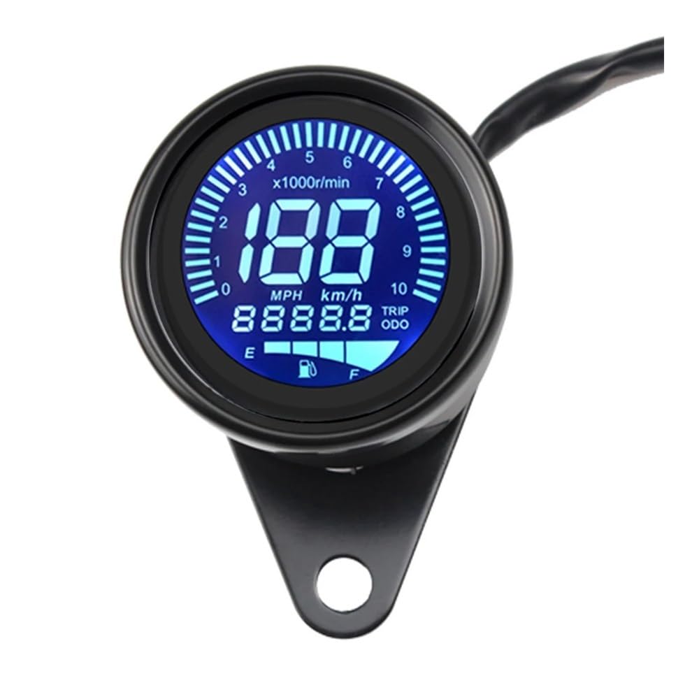 12V Universal Digital Motorrad -computer-geschwindigkeitsmesser-grüne Tachometer-lehre Kraftstoff Meter Anzeige Mit Hintergrundbeleuchtung Speed Gear Display von WYHJIUY