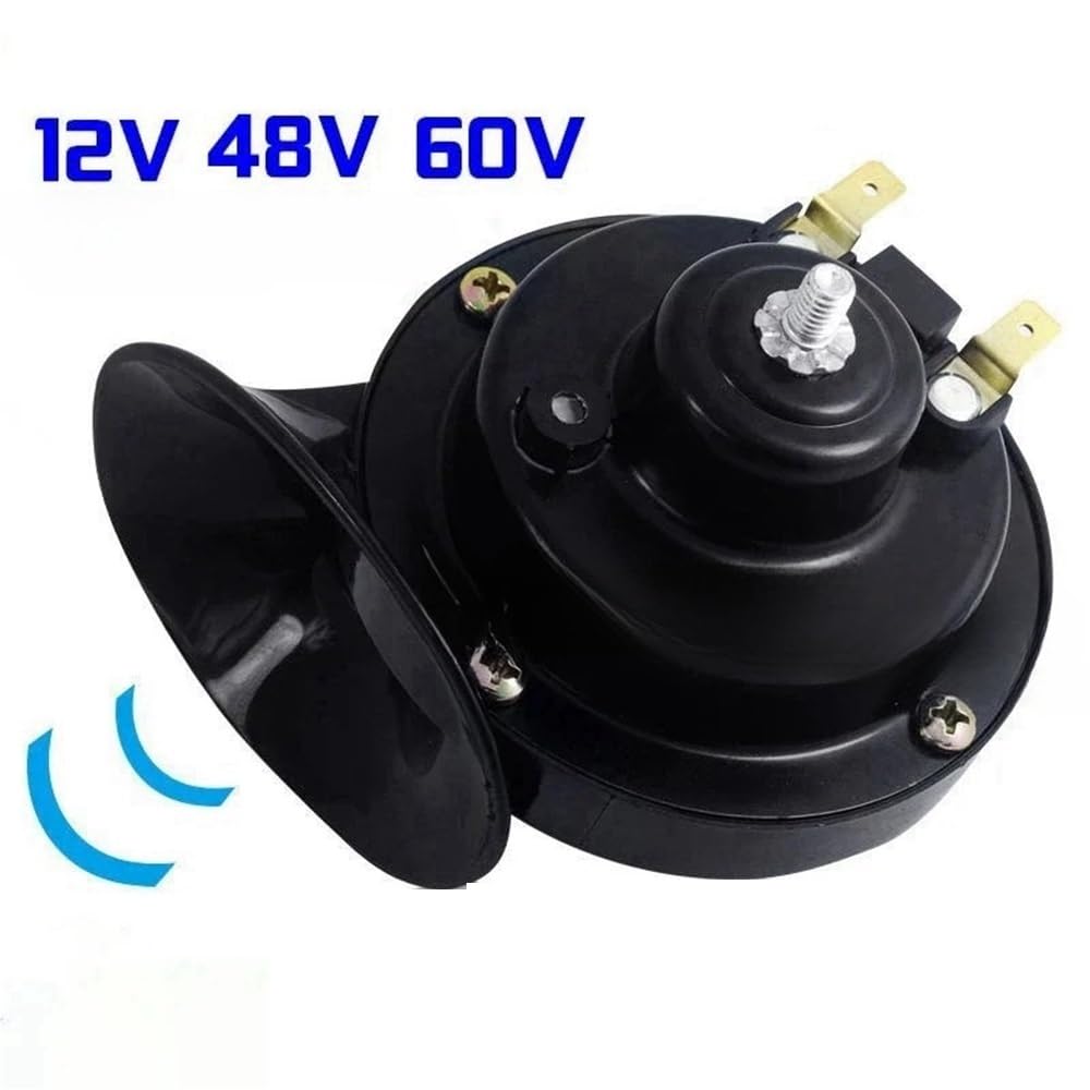 Einzelrohr Hupe Motorrad Zubehör Horn Sound Monophone Horn Lautsprecher Für 12V 48V 60V Für Roller Für Motorrad Für Moped von WYHJIUY