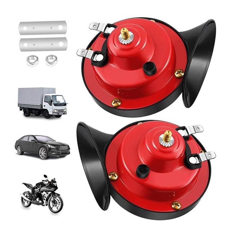 Einzelrohr Hupe Motorrad Zubehör Hupe Roller Horn Lautsprecher Für 12V 36V 48V 60V 72V Für Motorrad Für Roller von WYHJIUY