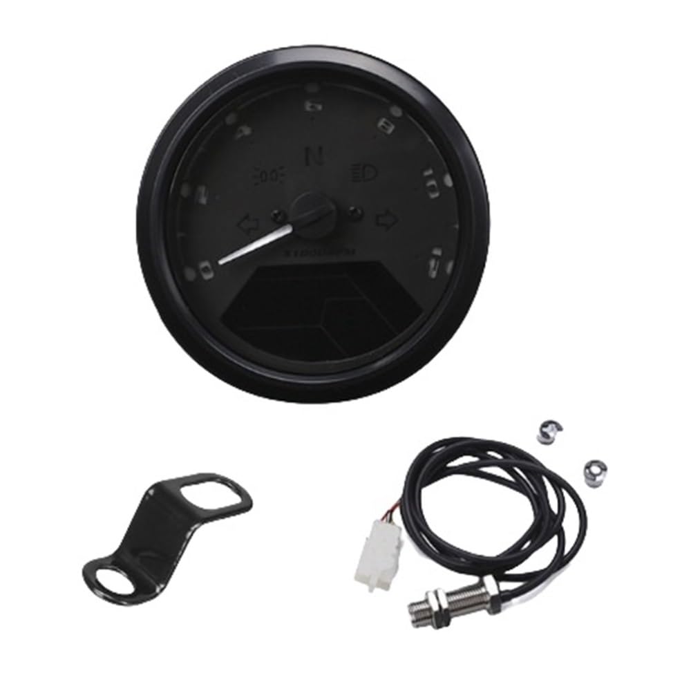 WYHJIUY 12000RMP -Computer-geschwindigkeitsmesser-grüne Tachometer 1-4 Zylinder Motorrad Gauge Motorrad Digital Dash Universal Speed Gear Display von WYHJIUY